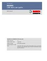 Preview for 1 page of Bosch BNO055 User Manual