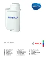 Bosch BRITA INTENZA Instruction Manual preview