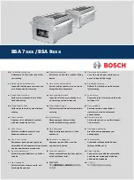 Bosch BSA 7 Series Product Description preview