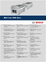 Preview for 1 page of Bosch BSA 7 Series Product Description