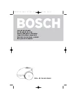 Предварительный просмотр 1 страницы Bosch BSA.UC Use And Care Manual