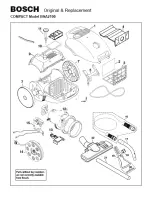 Bosch BSA2100U Parts List preview