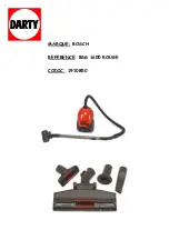 Bosch BSG 1600 Rouge Manual preview