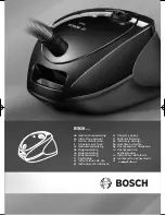 Bosch BSG6 Series Instruction Manual preview