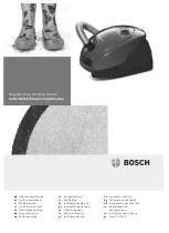 Preview for 1 page of Bosch BSG6A110 Instruction Manual