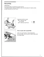 Preview for 9 page of Bosch BSG81 Series Use And Care Manual