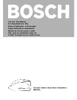 Preview for 1 page of Bosch BSG813 Series Use And Care Manual