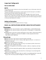 Preview for 3 page of Bosch BSG813 Series Use And Care Manual