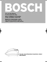 Preview for 1 page of Bosch BSG81396UC - Ultra Series Canister Vacuum Use And Care Manual