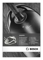 Preview for 1 page of Bosch BSG8PRO Series Instruction Manual