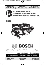 Bosch BSH180 Operating/Safety Instructions Manual preview