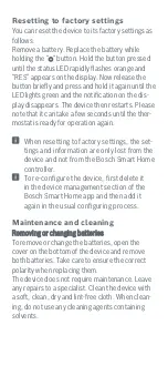 Preview for 8 page of Bosch BTH-RA Quick Instructions