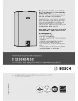 Предварительный просмотр 1 страницы Bosch C 1210 ESC Manual