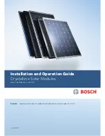 Bosch c-Si M 60 S EU Installation And Operation Manual preview