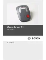 Preview for 1 page of Bosch Carephone 61 User Manual