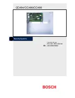 Предварительный просмотр 1 страницы Bosch CC484 Operator'S Manual