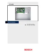 Предварительный просмотр 1 страницы Bosch CC488 Quick Reference Manual