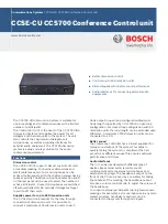Preview for 5 page of Bosch CCSE-DL CCS700 Manual