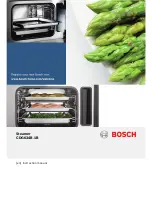 Preview for 1 page of Bosch CDG634B.1B Instruction Manual