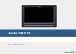 Bosch Center CM-C 19 Operating Instructions Manual preview