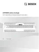 Preview for 1 page of Bosch CIP-5316-JBOD User Manual