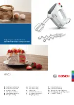 Preview for 1 page of Bosch CleverMixx MFQ Series Instruction Manual