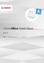 Preview for 1 page of Bosch CleverMixx MFQ2 IN Series Instruction Manual