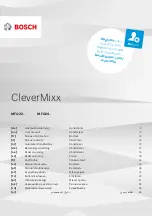 Bosch CleverMixx MFQ22 Series User Manual preview