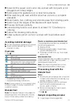 Preview for 11 page of Bosch CleverMixx MSM14 User Manual