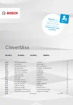 Предварительный просмотр 1 страницы Bosch CleverMixx MSM14100 User Manual