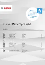 Предварительный просмотр 1 страницы Bosch CleverMixx Spotlight MFQ25 Series Instruction Manual