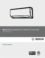 Bosch Climate 5000 AAS-009-0CS Installation Manual preview