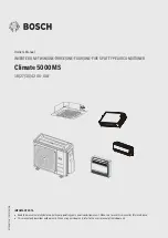 Bosch Climate 5000 MS 18 OU Owner'S Manual предпросмотр