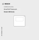 Bosch Climate 5000 Series Installation Instructions Manual предпросмотр