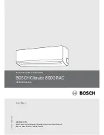 Предварительный просмотр 1 страницы Bosch Climate 8000 RAC Owner'S Manual