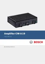 Preview for 1 page of Bosch CM-A 19 Operating Instructions Manual