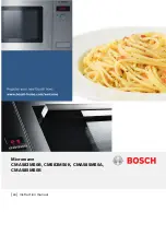 Bosch CM583MS0K Instruction Manual preview