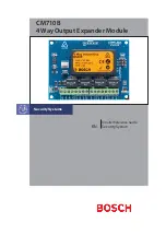 Bosch CM710B Installer'S Reference Manual preview