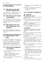 Preview for 20 page of Bosch CMC33WT5NI User Manual