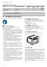 Предварительный просмотр 42 страницы Bosch COA565GS0A User Manual And Installation Instructions