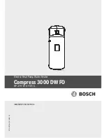 Bosch Compress 3000 DW FO HP 270-1E 0 FOV/S Installation Instructions Manual preview