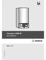 Bosch Condens 2000 W Service Manual preview