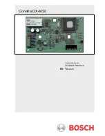 Preview for 1 page of Bosch Conettix DX4020 Installation Manual