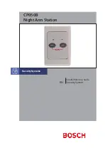 Preview for 1 page of Bosch CP050B Installer'S Reference Manual