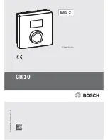 Preview for 1 page of Bosch CR 10 Manual