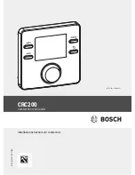 Preview for 1 page of Bosch CRC200 Installation Instructions For Contractors