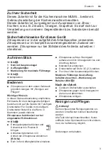 Preview for 3 page of Bosch CreationLine MUM58243 Instruction Manual