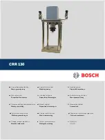 Предварительный просмотр 1 страницы Bosch CRR 130 Original Instructions Manual