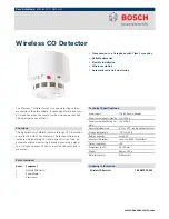 Bosch CRS-WLCD-TA869 Quick Manual preview