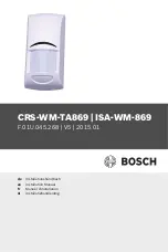 Bosch CRS-WM-TA869 Installation Manual preview